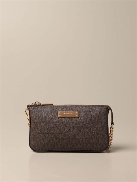 pochette michael kors marrone|michael kors pochette sito ufficiale.